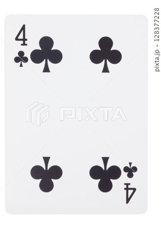 card gambling on white game luck four clubs 128377228