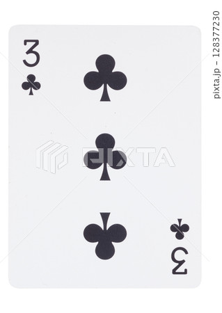 card gambling on white game luck three clubs 128377230