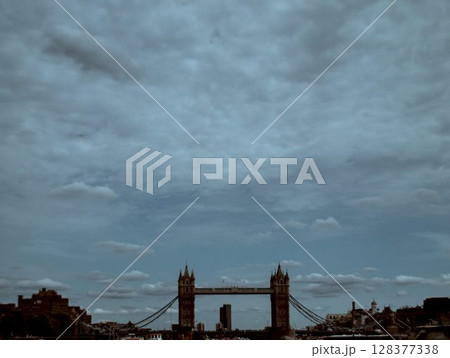 old industrial plant with sky 128377338