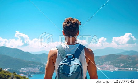夏の旅行、夏のイメージカット 128377542