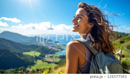 夏の旅行、夏のイメージカット 128377563