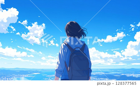 夏の旅行、夏のイメージカット 128377565