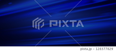 Dynamic Blue Light Streaks Background with Smooth Gradient Motion, Ideal for Corporate Websites, UI Presentations, or Business Tech Banners. Hi-Tech Abstract Stream Effect. Vector Illustration. 128377829