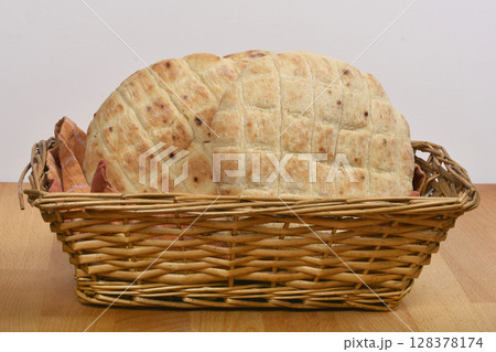 Round flatbreads Round flatbreads 128378174