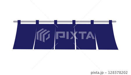 のれんのライン飾り（和風オーナメント） 128378202