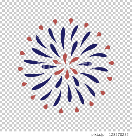 花火01（夏の和風オーナメント） 128378285
