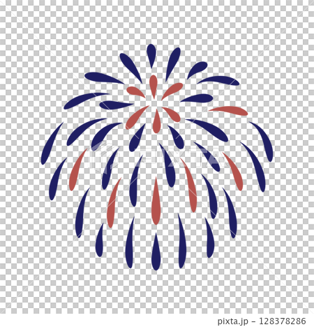 花火02（夏の和風オーナメント） 128378286