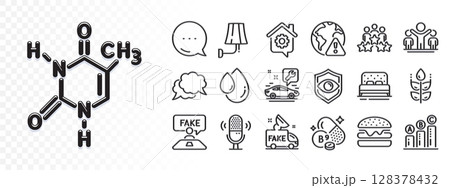 Burger, Chemical formula and Gluten free line icons for web app. Glare of light effect. Message icon. Pack of Oil drop, Work home, Internet warning pictogram icons. Vector Burger, Chemical formula and Gluten free line icons for web app. Glare of light effect. Message icon. Pack of Oil drop, Work home, Internet warning pictogram icons. Vector 128378432