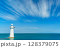 白い灯台 128379075