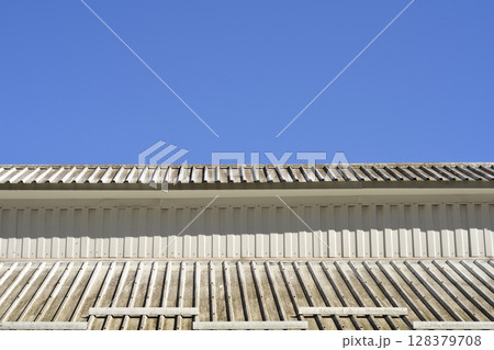 Corrugated roof Corrugated roof 128379708