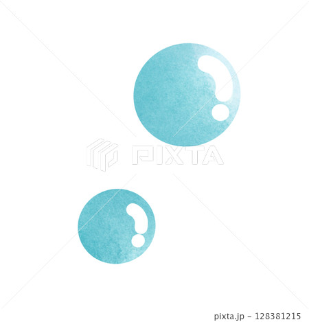set of watercolor bubbles 128381215