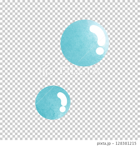 set of watercolor bubbles 128381215