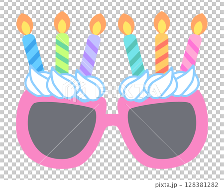 パーティーめがねのイラスト パーティーめがねのイラスト 128381282
