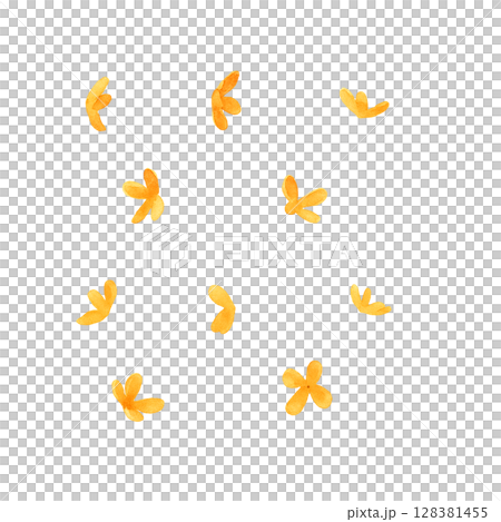 Osmanthus illustration watercolor Osmanthus illustration watercolor 128381455