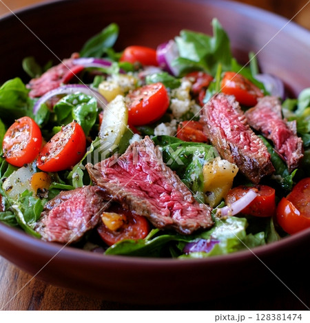 ローストビーフサラダ ローストビーフサラダ 128381474