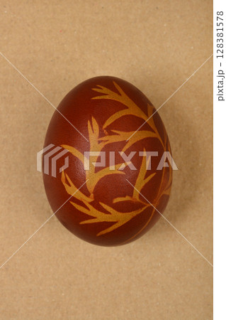Traditionally dyed Easter egg Traditionally dyed Easter egg 128381578
