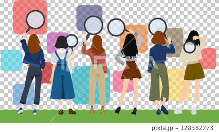 一個女人思考的插圖 128382773