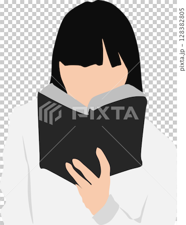 読書をする女性のイラスト 128382805