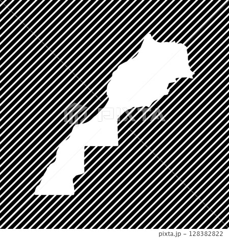 Morocco map icon 128382822
