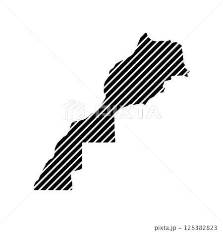 Morocco map icon 128382823