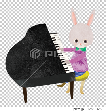 うさぎのカットイラスト うさぎのカットイラスト 128383285