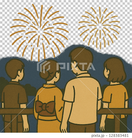 花火大会のイラスト 128383481