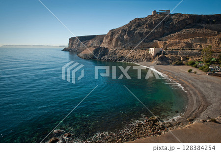 Beautiful view of the sea from high 128384254