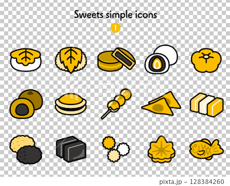 Icon collection Sweets - Japanese sweets 128384260