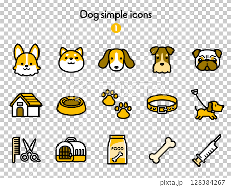 Icon collection dog 128384267