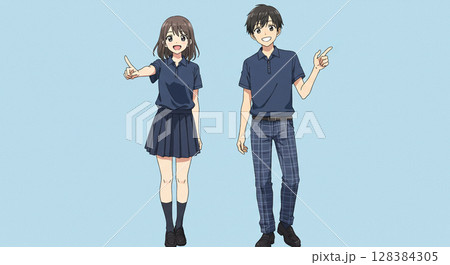 令和の高校生男女 128384305
