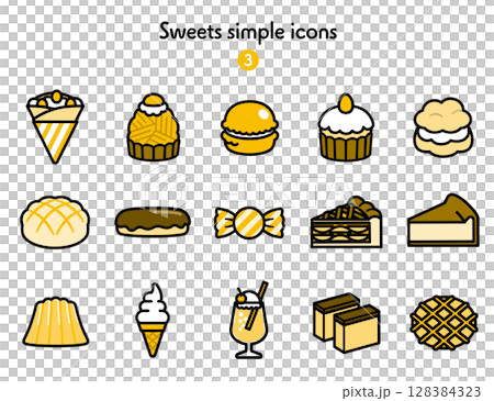 圖標集合糖果 128384323