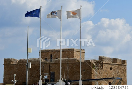 キプロス、パフォス、パフォス城 キプロス、パフォス、パフォス城 128384732