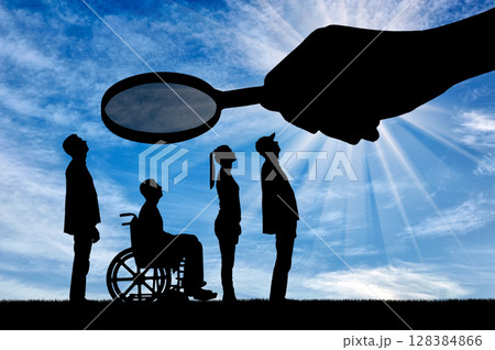 Concept of discrimination and inequality of people with disabilities 128384866