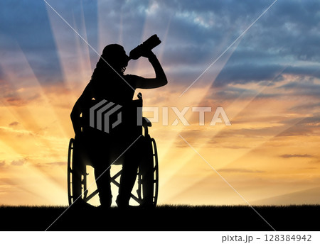 Concept of leisure and recreation for disabled people Concept of leisure and recreation for disabled people 128384942