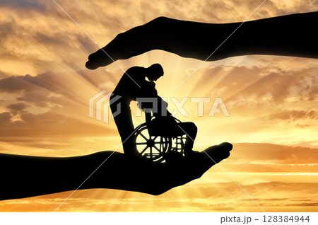 Concept of support and assistance for people with disabilities Concept of support and assistance for people with disabilities 128384944