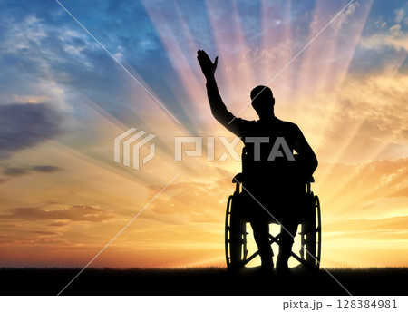 Concept of people with disabilities Concept of people with disabilities 128384981