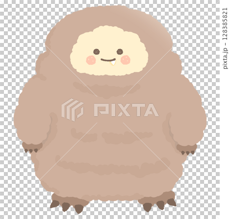 かわいいビッグフットのイラスト 128385821
