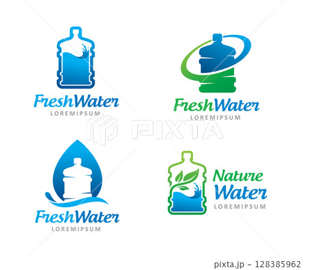 Water gallon logo symbol or icon template 128385962