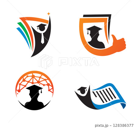 Graduation Logo or Icon Template Design Vector Graduation Logo or Icon Template Design Vector 128386377