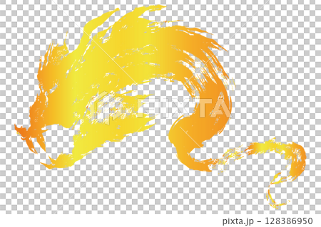Dragon / dragon ink painting style illustration material vector Dragon / dragon ink painting style illustration material vector 128386950