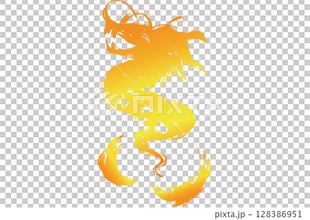 Dragon / dragon ink painting style illustration material vector Dragon / dragon ink painting style illustration material vector 128386951