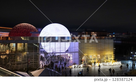 2025 大阪・関西万博　パビリオン景観 128387124