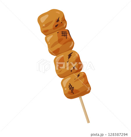 焼き鳥のイラスト素材 焼き鳥のイラスト素材 128387294