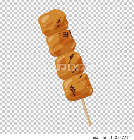 Yakitori illustration material Yakitori illustration material 128387294