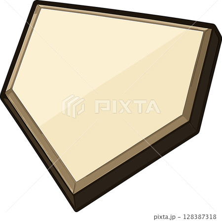 ホームベースのイラスト ホームベースのイラスト 128387318