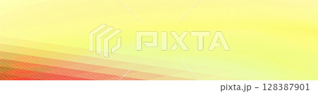 Plain yellow color panorama background with copy space, Best suitable for online Ads, poster, banner, sale, celebrations and various design works 128387901