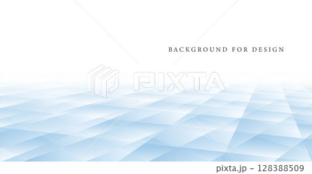 Abstract background with perspective. Digital smooth surface with blue geometric polygon shapes. Modern vector template for technology and business design 128388509