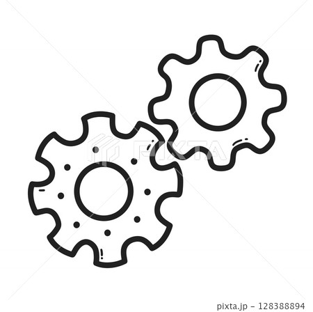 Gear wheels vector illustration 128388894