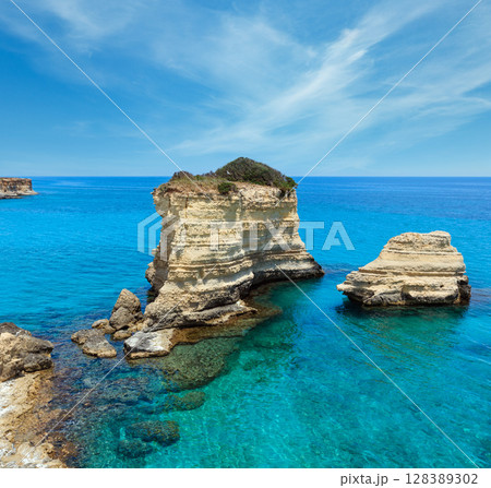 Faraglioni at Torre Sant Andrea, Italy Faraglioni at Torre Sant Andrea, Italy 128389302