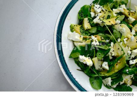 summer easy and tasty fresh salad receipts 128390969
